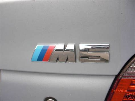 Bmw Oem E39 E60 E34 E28 M5 Trunk Boot Logo Original Emblem Badge Used