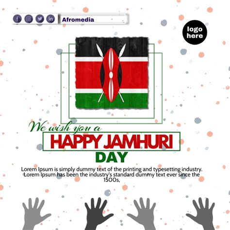 Copy Of Happy Jamhuri Day Kenya Poster 1 Postermywall