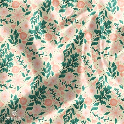 Daphney Floral Surface Pattern Design Cwdesign In 2021 Surface