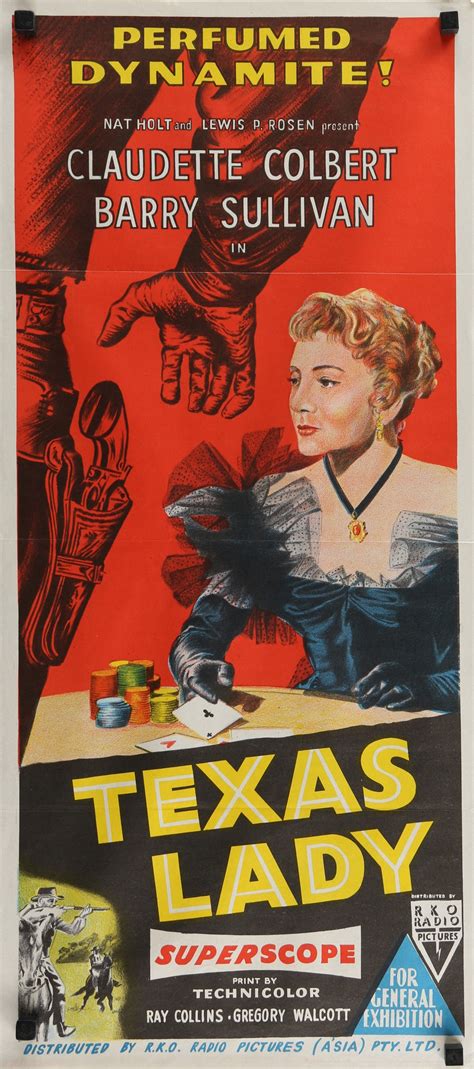 Authentic Vintage Poster Texas Lady