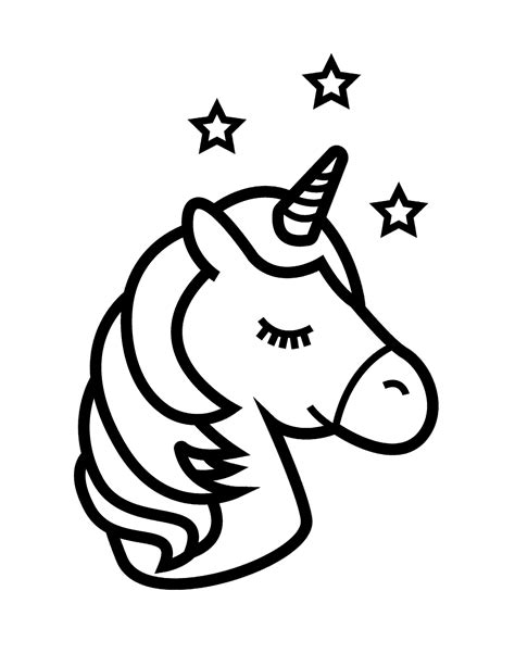 Simple Unicorn Coloring Page To Print Licorne Coloriage Dessin My Xxx Hot Girl