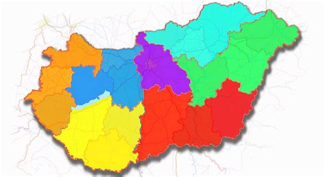 Tipovi Tla U Mađarskoj Geografska Karta 3d Scene Mozaik Digitalno