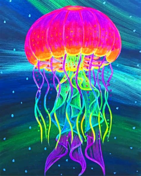 Colorful Jellyfish Paint By Numbers Paint By Numbers For Adult