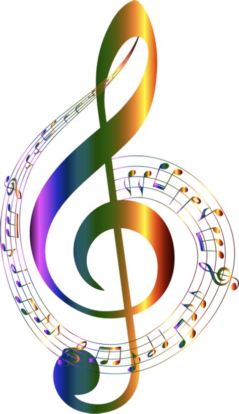 Download High Quality Music Note Clipart Rainbow Transparent Png Images