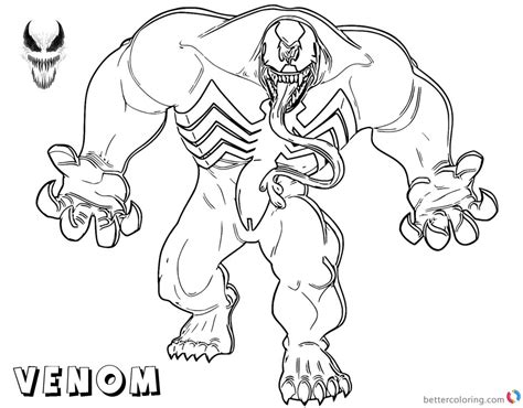 Venom Coloring Pages Strong Venom Fanart - Free Printable Coloring Pages