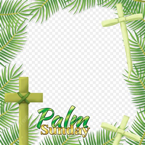 Palm Sunday Png Image Palm Sunday Border With Leaves Decoration Palm