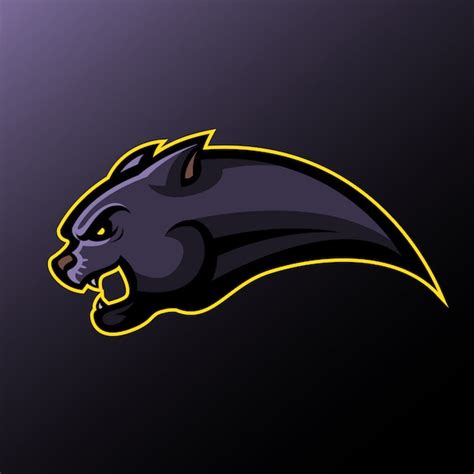 Premium Vector Panther Head Side View Sport Logo