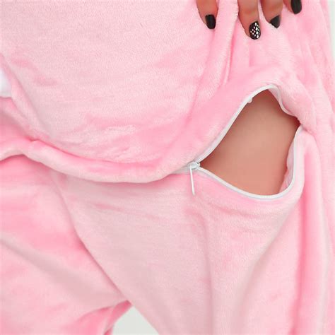 Pink Hello Kitty Kigurumi Animal Onesies Pajamas Costumes For Adult