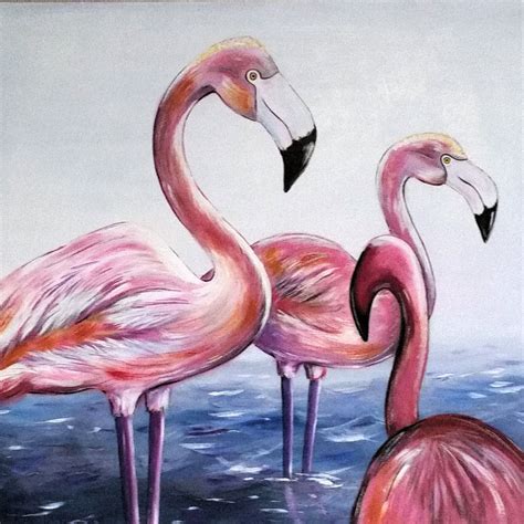 Paint Workde Flamingos Malerei