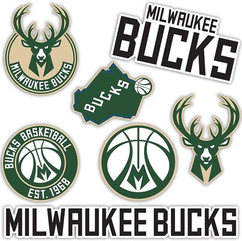 Buy Milwaukee Bucks Nba Officially Licensed Sticker Vinyl Decal Laptop