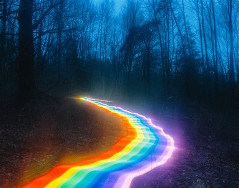 A Rainbow Runs Through It Colourful Camera Tricks In Pictures Rainbow Road Rainbow Art Over