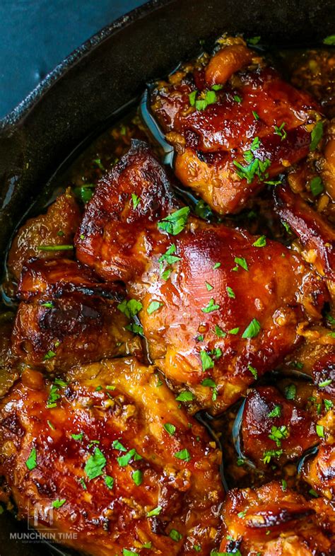 From moroccan chicken tagine and malaysian chicken satay, to chili marmalade baked chicken, try these 30 best chicken thigh recipes for easy chicken dinners. Honey Soy Chicken Thighs Recipe - Munchkin Time