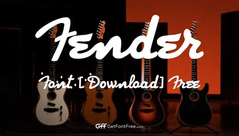 Fender Font Download Free Get Font Free