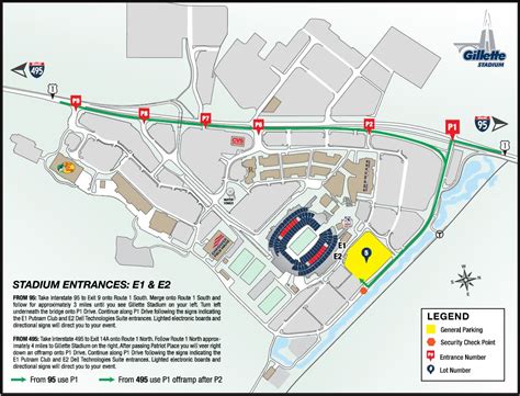 Gillette Stadium Parking Map World Map