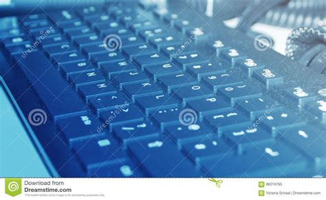 Dusty Keyboard Blue Light Stock Photos Free And Royalty Free Stock