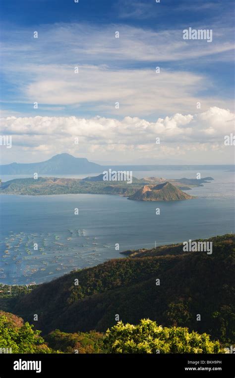 Lake Taal Volcano Island Batangas Philippines Stock Photo Alamy