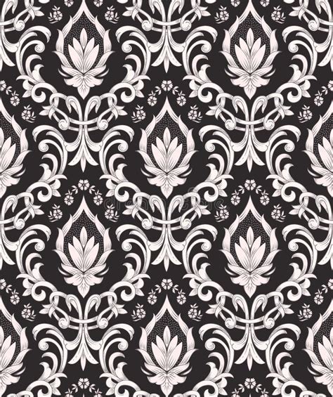 Damask Seamless Pattern Element Vector Classical Luxury Old Fashioned