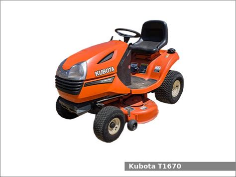 Kubota T1670 Lawn Tractor Review And Specs Tractor Specs