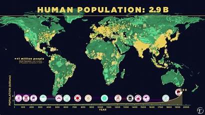 Years Population Humans Gifs Ago Earth Map