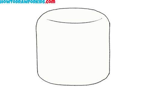 How To Draw A Marshmallow Easy Drawing Tutorial For Kids