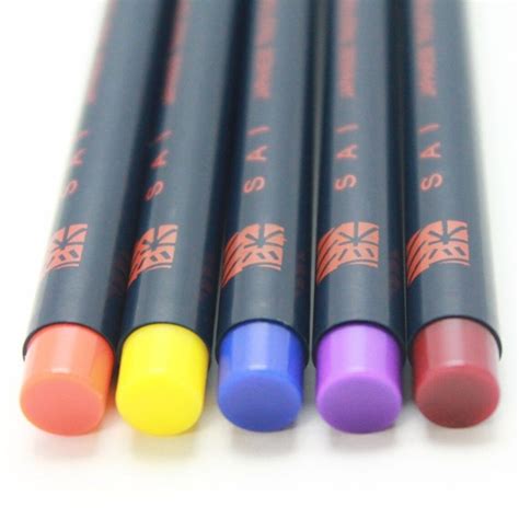 Akashiya Sai Fude Watercolor Brush Pen Set 5 Autumn Colors Etsy