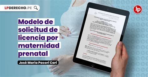 Modelo De Solicitud De Licencia Por Maternidad Prenatal LP