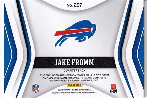 ミントモール Mint 浦和店 2020 Panini Certified Buffalo Bills Jake Fromm