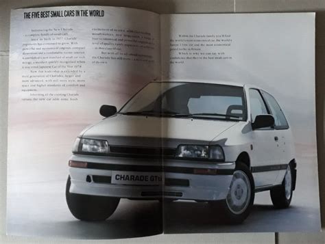 Daihatsu Charade Brochure C 1987 CS CX Turbo GTti EBay