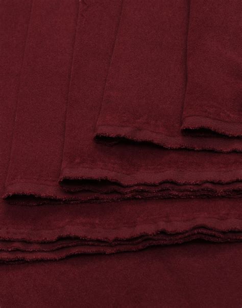 Maroon Color Plain Felt Wool Dress Material Fabric Charu Creation