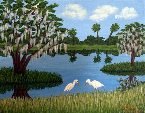 Florida Wetlands Painting By Frederic Kohli
