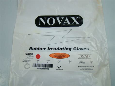 Novax Type 1 11 Size 10 Rubber Insulating Gloves 147 0 10