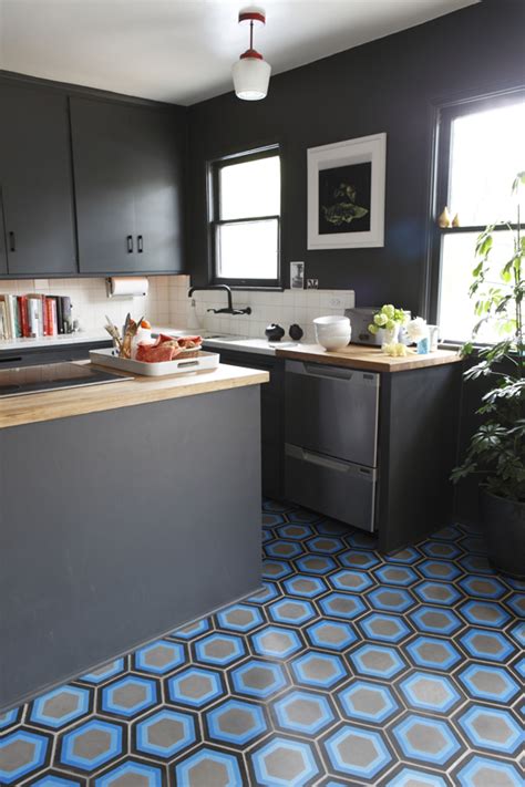 Contemporary Kitchens With Cement Tiles My Paradissi