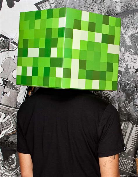 Minecraft Steve And Creeper Head Costume Noveltystreet