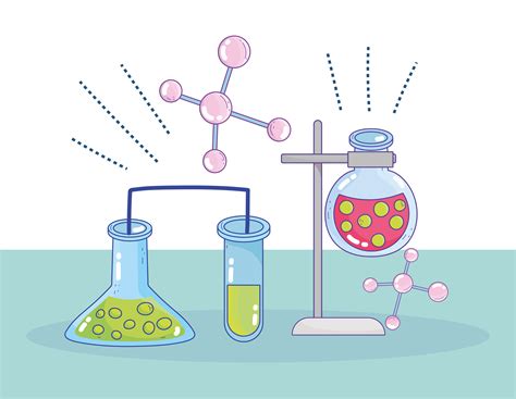 Science Beaker Flask Molecule Experiment Research Lab 1233858 Vector