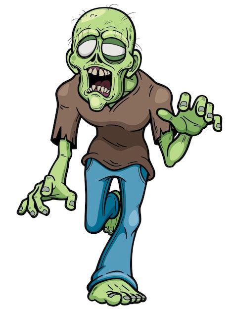 zombie cartoon vector premium