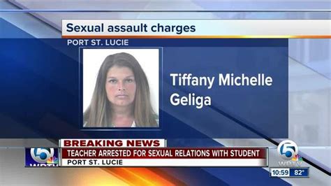 Port St Lucie High School Teacher Tiffany Michelle Geliga Accused Of