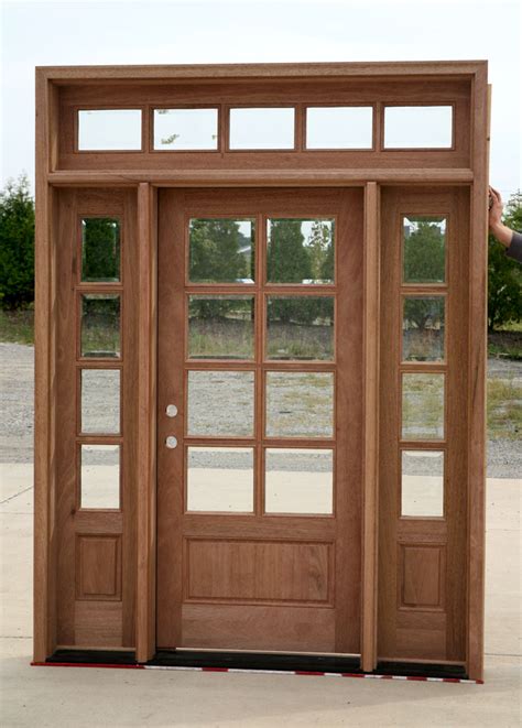 Exterior French Doors With Sidelights And Transom