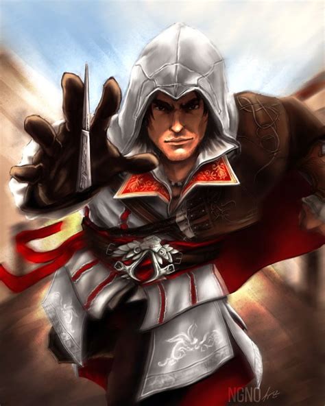 Ezio Fan Art By Ngenoart Deviantart Com On Deviantart Assassins