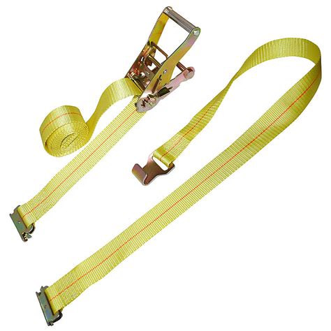 2 Inch Ratchet Strap With E Track Fittings And Narrow Flat Hook