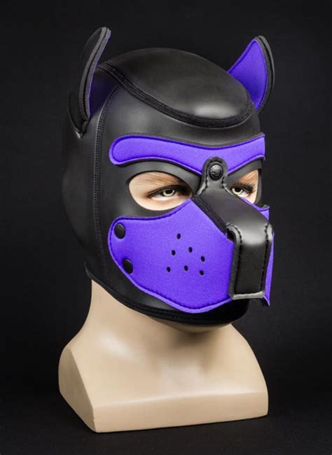 Mr S Neoprene Puppy Hood Purple Underground Fetish