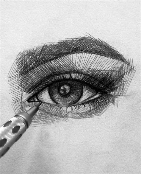 Pin By Tyler On Crosshatch Pencil Sketch Realistic Drawings Line