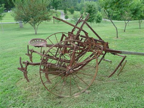 Antique Farm Equipment Horse Drawn Riding Cultivator Plow Mccormick