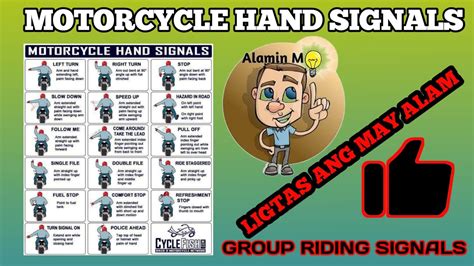 Motorcycle Hand Signals Group Riding Signals Youtube