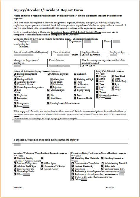 Incident Report Template For Microsoft Word Microsoft