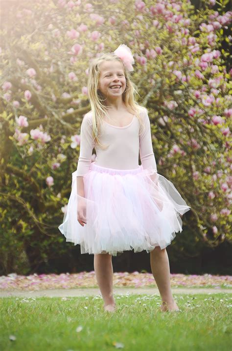 Pink And White Girls Tutu Skirt By Dainty Dizzy