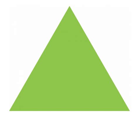 Clipart Of Green Triangle Light Green Triangle Transparent Png