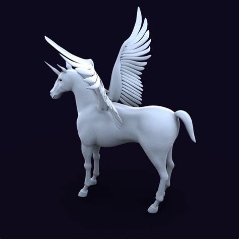 3d Printable Unicorn