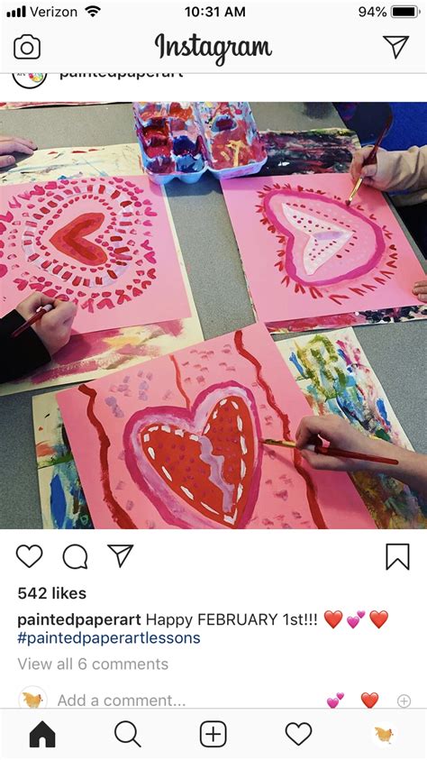 Pin By Jeanine Vansise On Preschool Valentines Painted Paper Happy