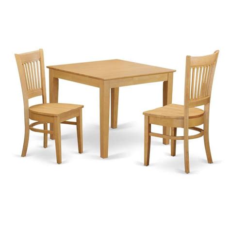 Oxford Small Kitchen Table And 2 Dining Room Chairs Oak