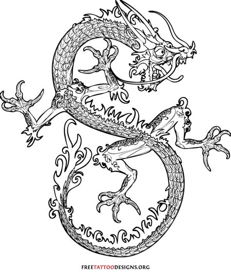Chinese Dragon Tattoo Outlines Chinese Dragon Tattoos Dragon Tattoo
